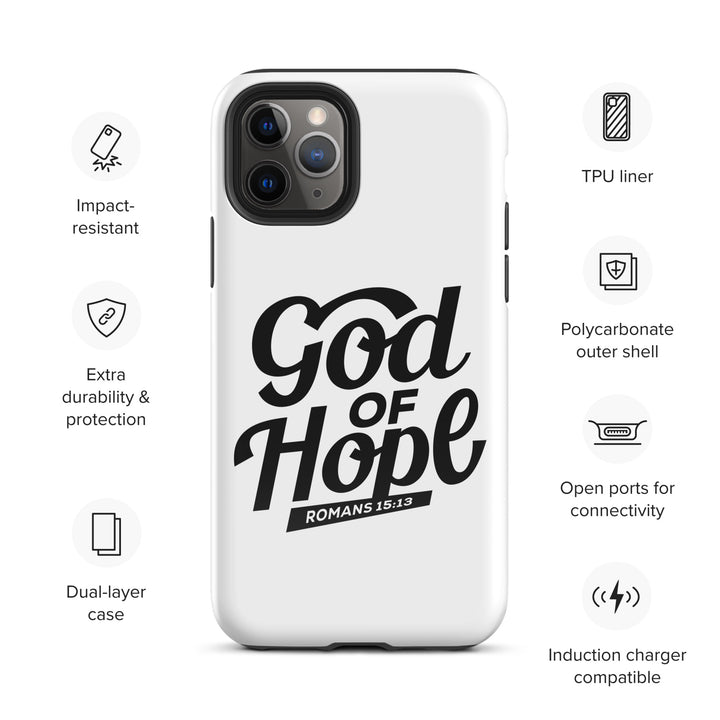 Christian Phone Case God of Hope White for iPhone® iPhone® Phone Cases   