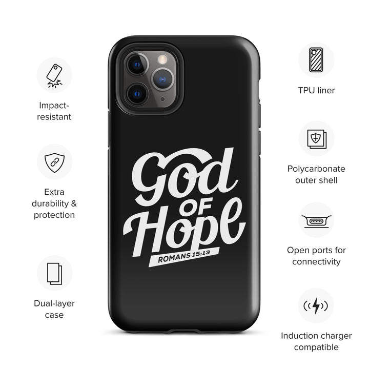 Christian Phone Case God of Hope Black for iPhone® iPhone® Phone Cases   