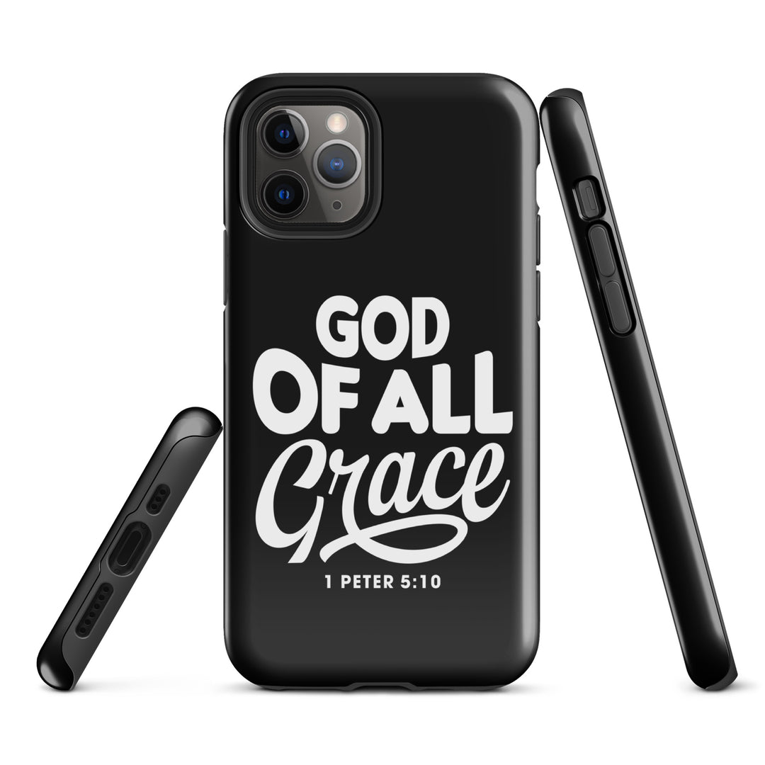 Christian Phone Case God of All Grace Black for iPhone® iPhone® Phone Cases   