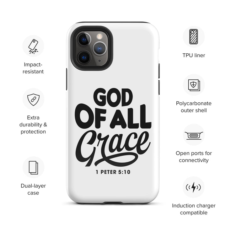 Christian Phone Case God of All Grace White for iPhone® iPhone® Phone Cases   