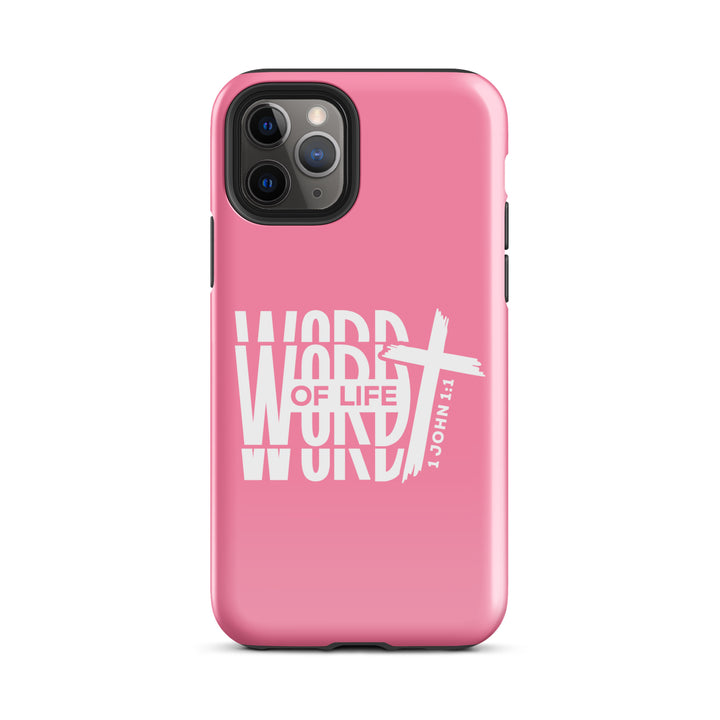 Christian Phone Case Word of Life Cross Pink for iPhone® iPhone® Phone Cases Glossy iPhone 11 Pro 