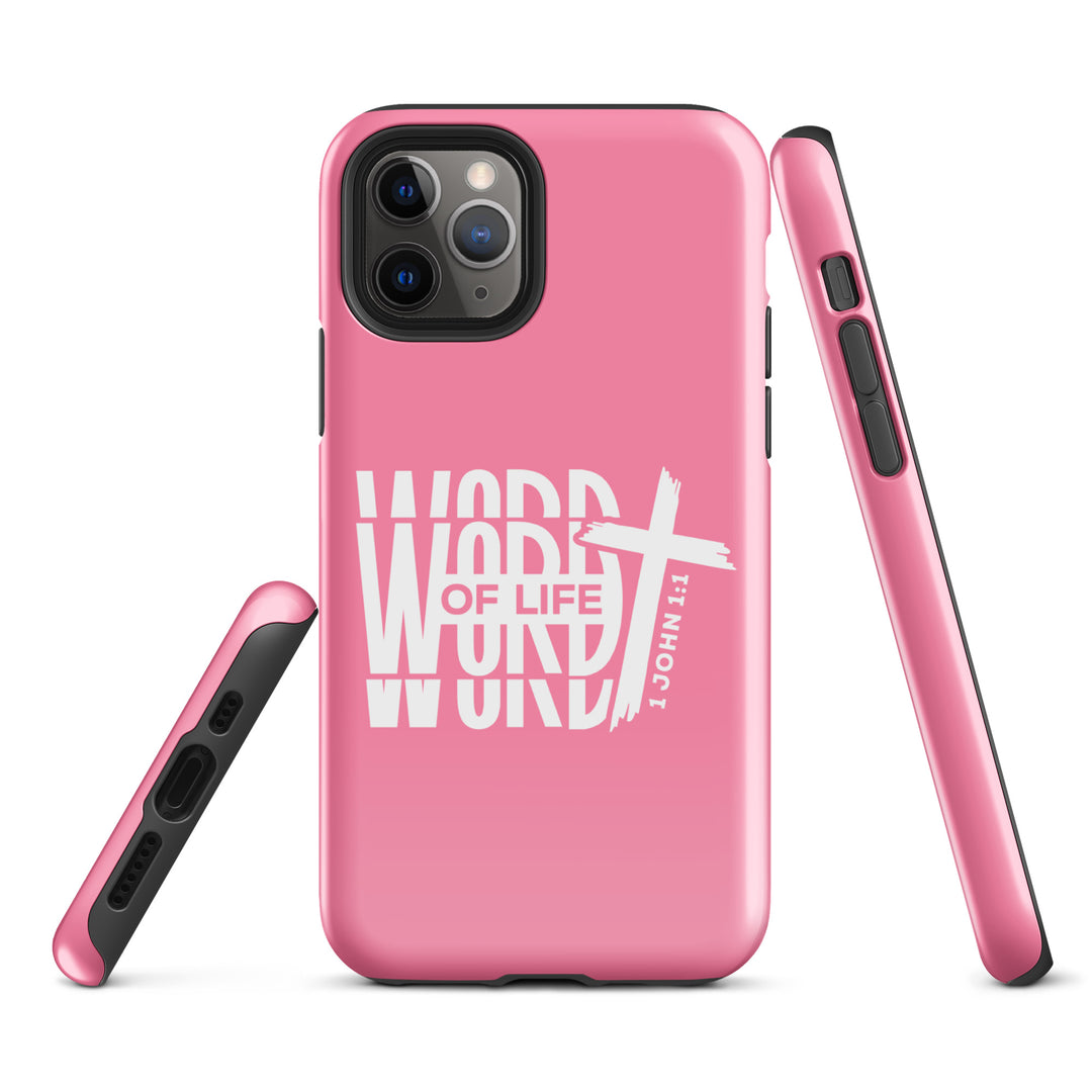 Christian Phone Case Word of Life Cross Pink for iPhone® iPhone® Phone Cases   