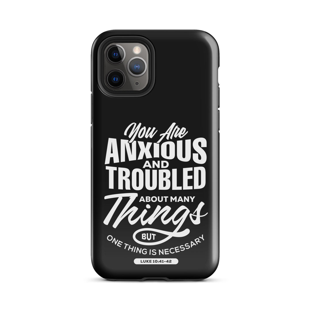 Christian Phone Case Anxious And Troubled Black for iPhone® iPhone® Phone Cases Glossy iPhone 11 Pro 