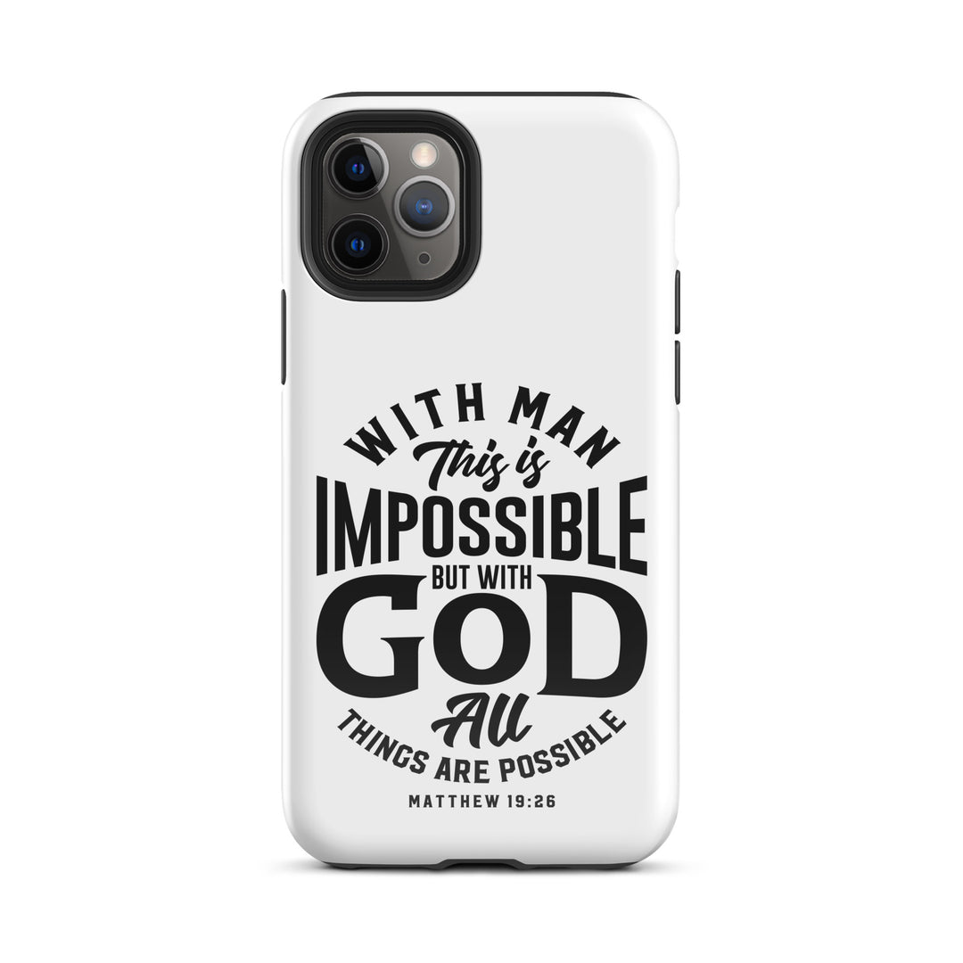 Christian Phone Case All Things Possible White for iPhone® iPhone® Phone Cases Glossy iPhone 11 Pro 