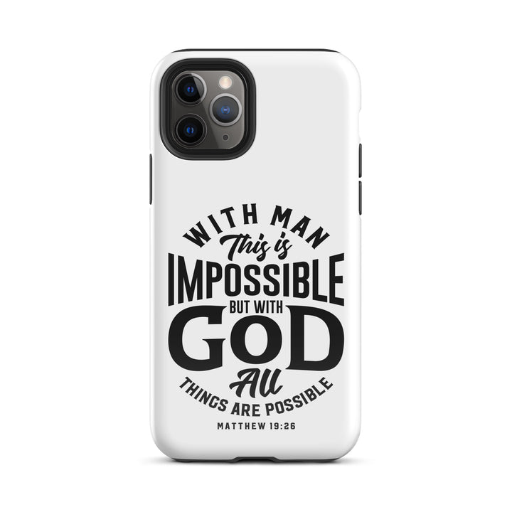 Christian Phone Case All Things Possible White for iPhone® iPhone® Phone Cases Glossy iPhone 11 Pro 