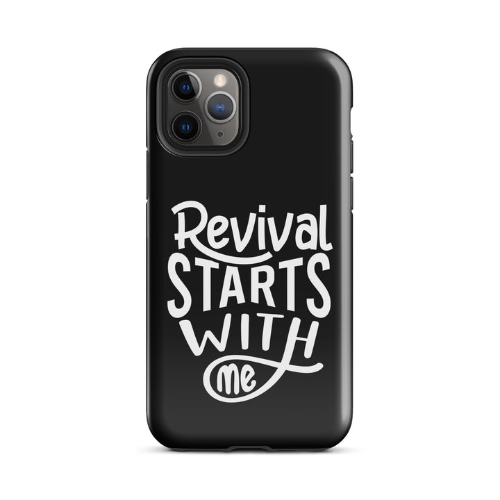 Christian Phone Case Revival Starts With Me Black for iPhone® iPhone® Phone Cases Glossy iPhone 11 Pro 