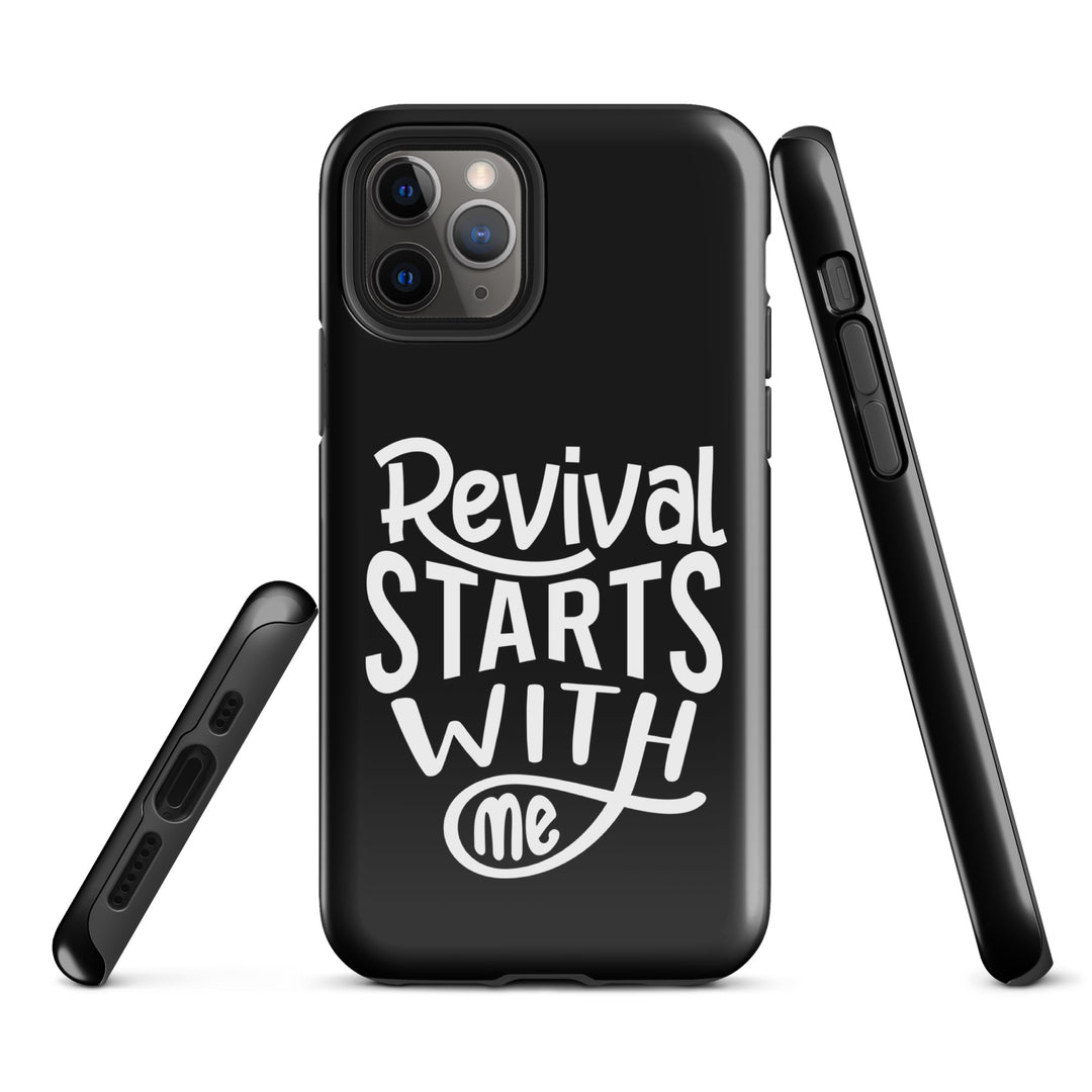 Christian Phone Case Revival Starts With Me Black for iPhone® iPhone® Phone Cases   