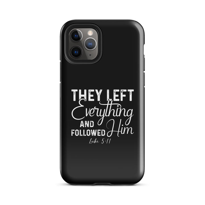 Christian Phone Case Left Everything Black for iPhone® iPhone® Phone Cases Glossy iPhone 11 Pro 