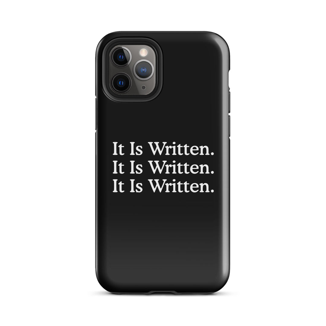 Christian Phone Case It Is Written Black for iPhone® iPhone® Phone Cases Glossy iPhone 11 Pro 