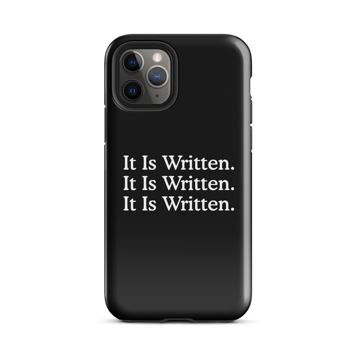 Christian Phone Case It Is Written Black for iPhone® iPhone® Phone Cases Glossy iPhone 11 Pro 