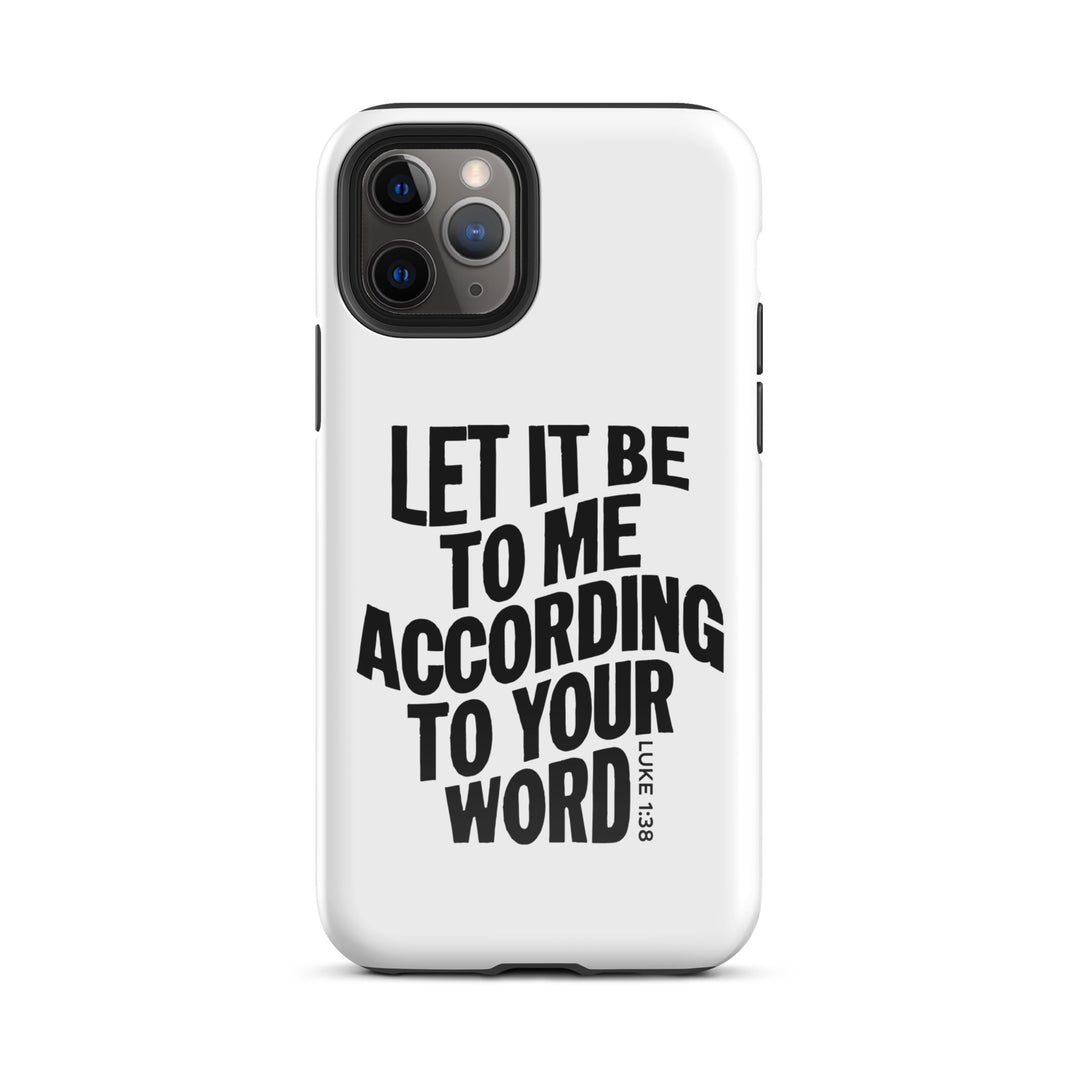 Christian Phone Case According To Your Word White for iPhone® iPhone® Phone Cases Glossy iPhone 11 Pro 