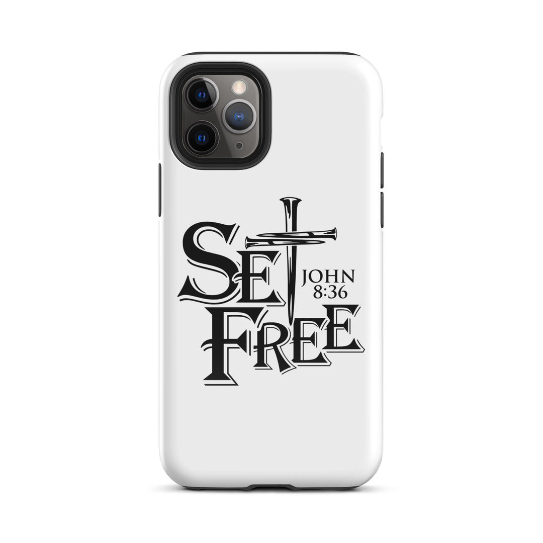 Christian Phone Case Set Free White for iPhone® iPhone® Phone Cases Glossy iPhone 11 Pro 