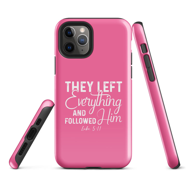 Christian Phone Case Left Everything Pink for iPhone® iPhone® Phone Cases   