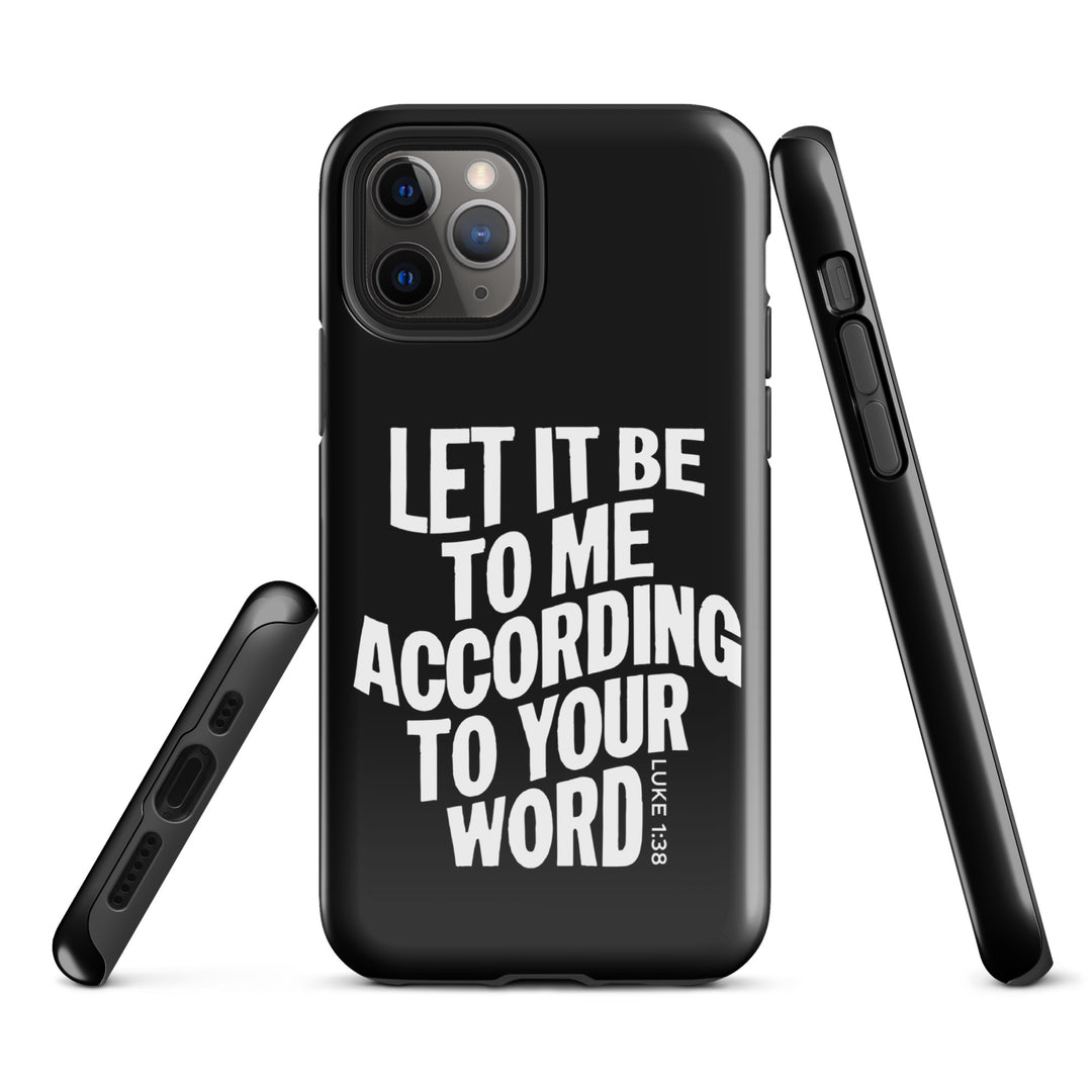 Christian Phone Case According To Your Word Black for iPhone® iPhone® Phone Cases   