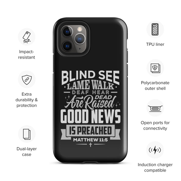 Christian Phone Case Go Tell John Black for iPhone® iPhone® Phone Cases   