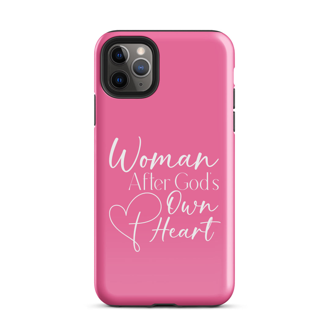 Christian Phone Case Woman After God's Heart Pink for iPhone® iPhone® Phone Cases Glossy iPhone 11 Pro Max 