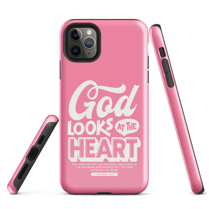 Christian Phone Case God Looks At Heart for iPhone® iPhone® Phone Cases   