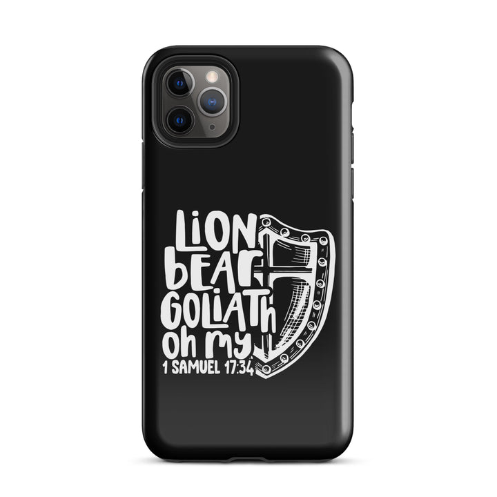 Christian Phone Case Lion Bear Goliath Oh My for iPhone® iPhone® Phone Cases Glossy iPhone 11 Pro Max 