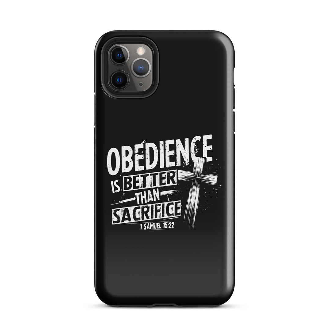 Christian Phone Case Obedience Is Better for iPhone® iPhone® Phone Cases Glossy iPhone 11 Pro Max 