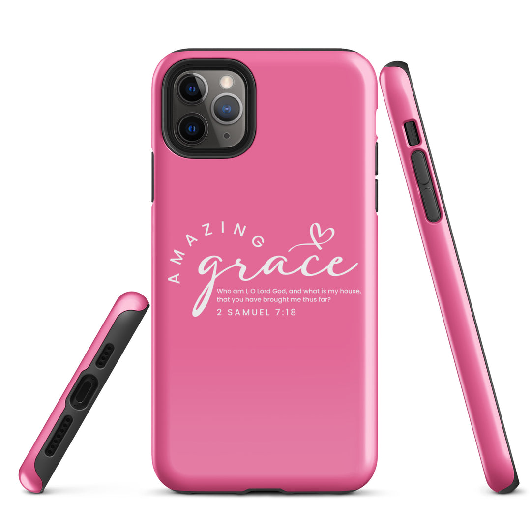 Christian Phone Case Amazing Grace Pink for iPhone® iPhone® Phone Cases   