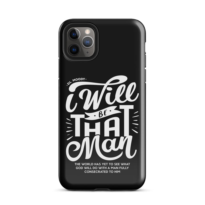 Christian Phone Case I Will Be That Man Black for iPhone® iPhone® Phone Cases Glossy iPhone 11 Pro Max 