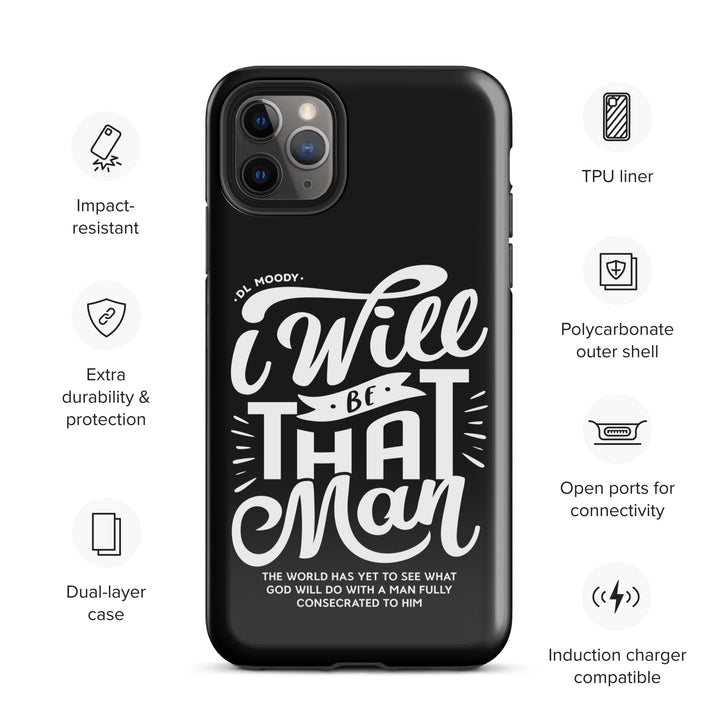 Christian Phone Case I Will Be That Man Black for iPhone® iPhone® Phone Cases   