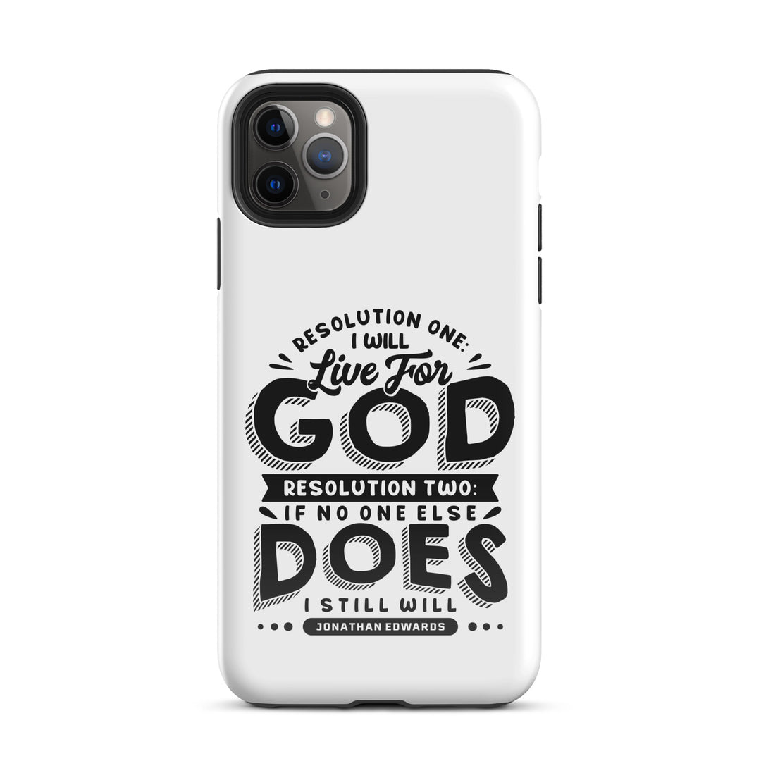 Christian Phone Case Live For God White for iPhone® iPhone® Phone Cases Glossy iPhone 11 Pro Max 