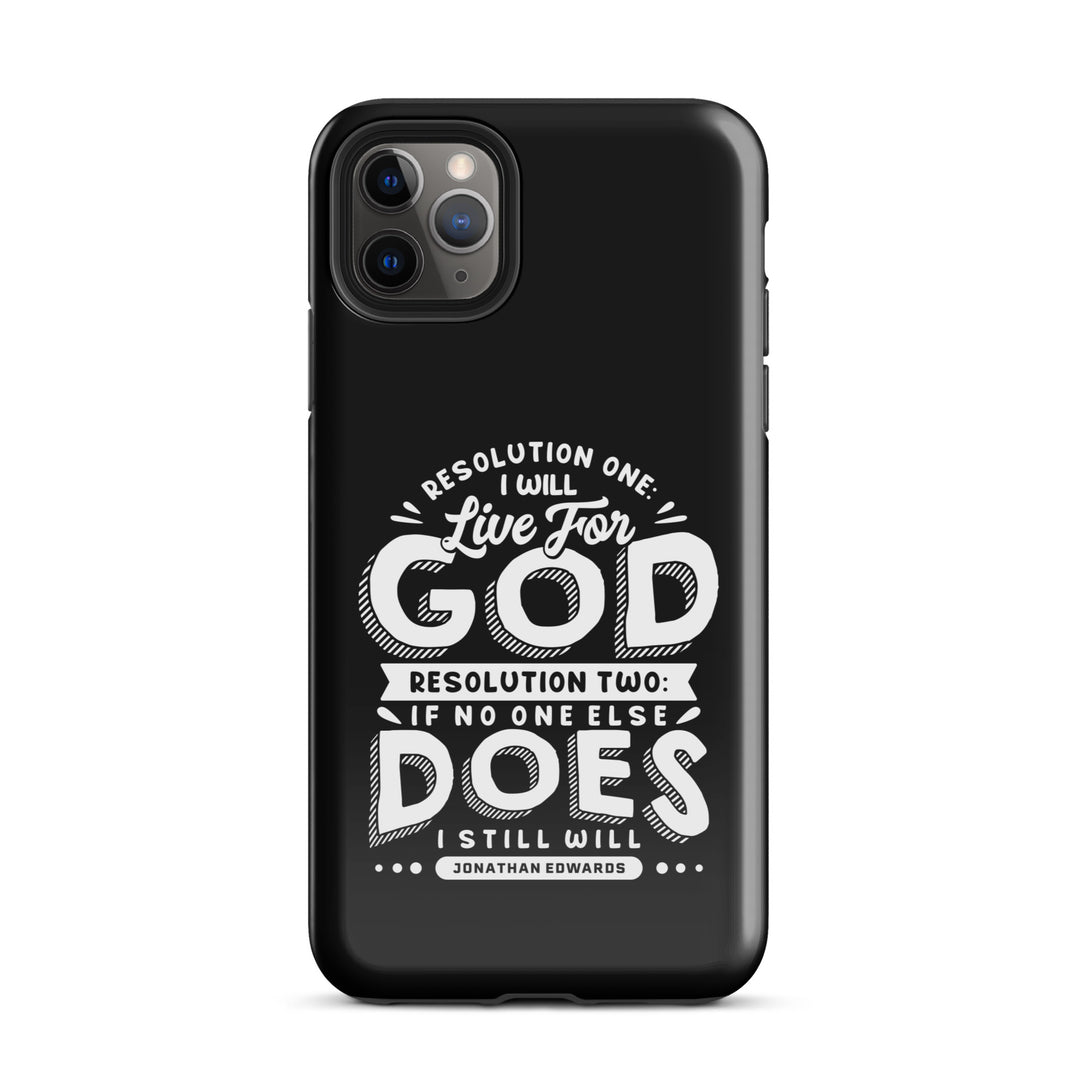 Christian Phone Case Live For God Black for iPhone® iPhone® Phone Cases Glossy iPhone 11 Pro Max 