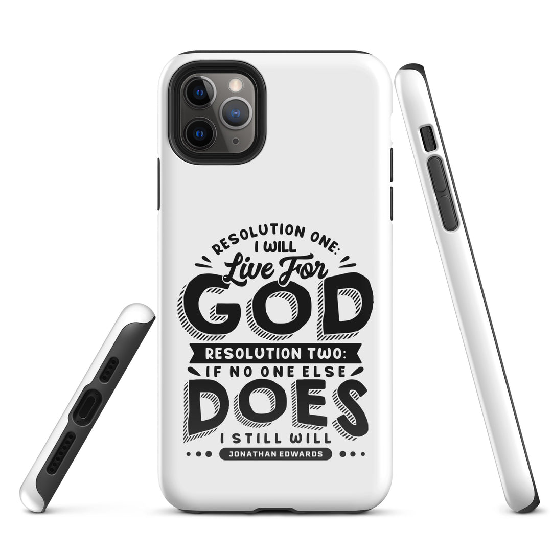 Christian Phone Case Live For God White for iPhone® iPhone® Phone Cases   