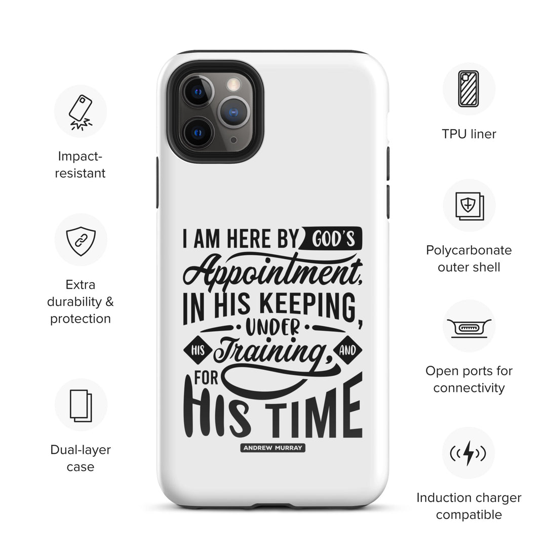 Christian Phone Case His Time White for iPhone® iPhone® Phone Cases   