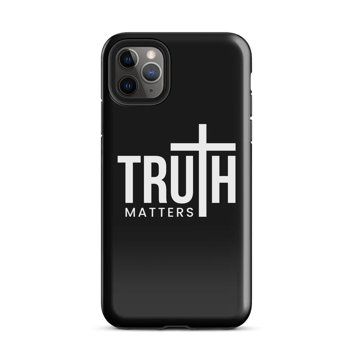 Christian Phone Case Truth Matters Black for iPhone® iPhone® Phone Cases Glossy iPhone 11 Pro Max 