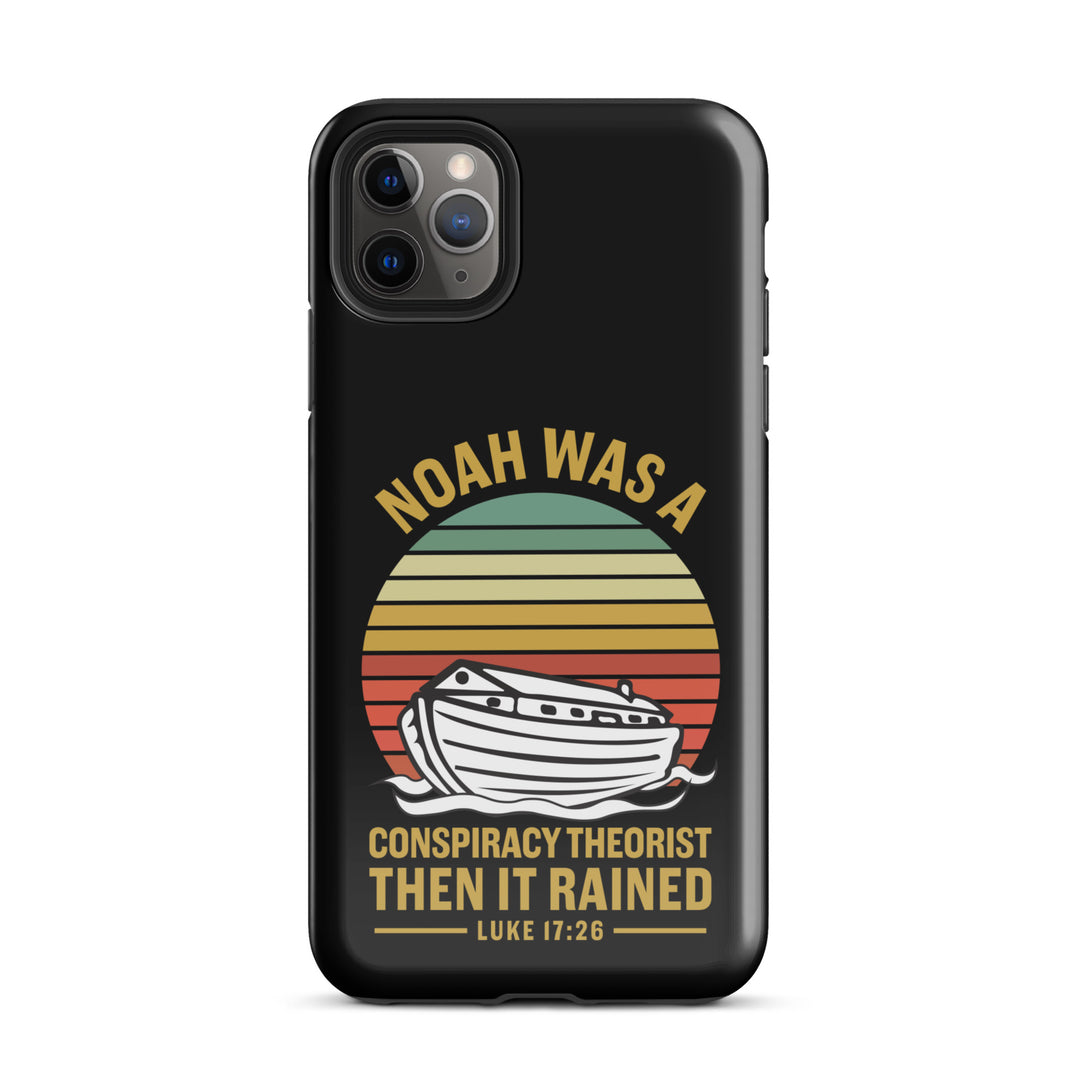 Christian Phone Case Noah Conspiracy Black for iPhone® iPhone® Phone Cases Glossy iPhone 11 Pro Max 