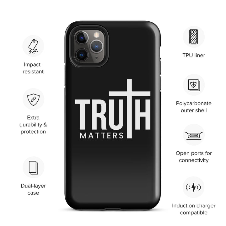 Christian Phone Case Truth Matters Black for iPhone® iPhone® Phone Cases   