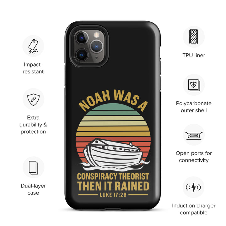 Christian Phone Case Noah Conspiracy Black for iPhone® iPhone® Phone Cases   