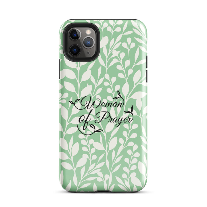 Christian Phone Case Woman of Prayer Green for iPhone® iPhone® Phone Cases Glossy iPhone 11 Pro Max 