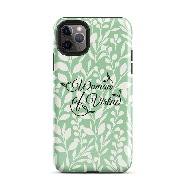 Christian Phone Case Woman of Virtue Green for iPhone® iPhone® Phone Cases Glossy iPhone 11 Pro Max 