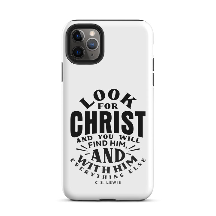 Christian Phone Case Look For Christ White for iPhone® iPhone® Phone Cases Glossy iPhone 11 Pro Max 