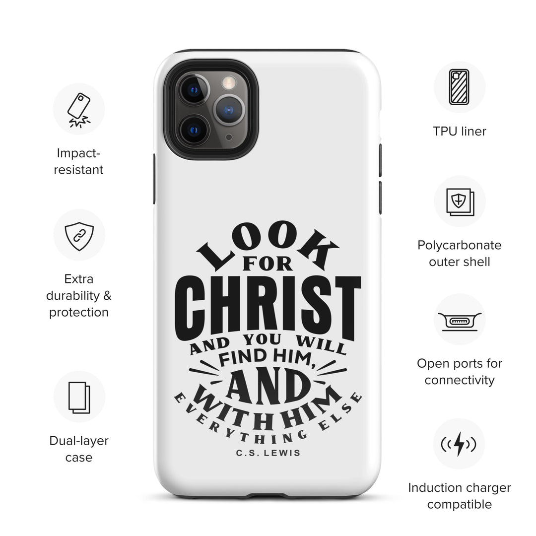 Christian Phone Case Look For Christ White for iPhone® iPhone® Phone Cases   