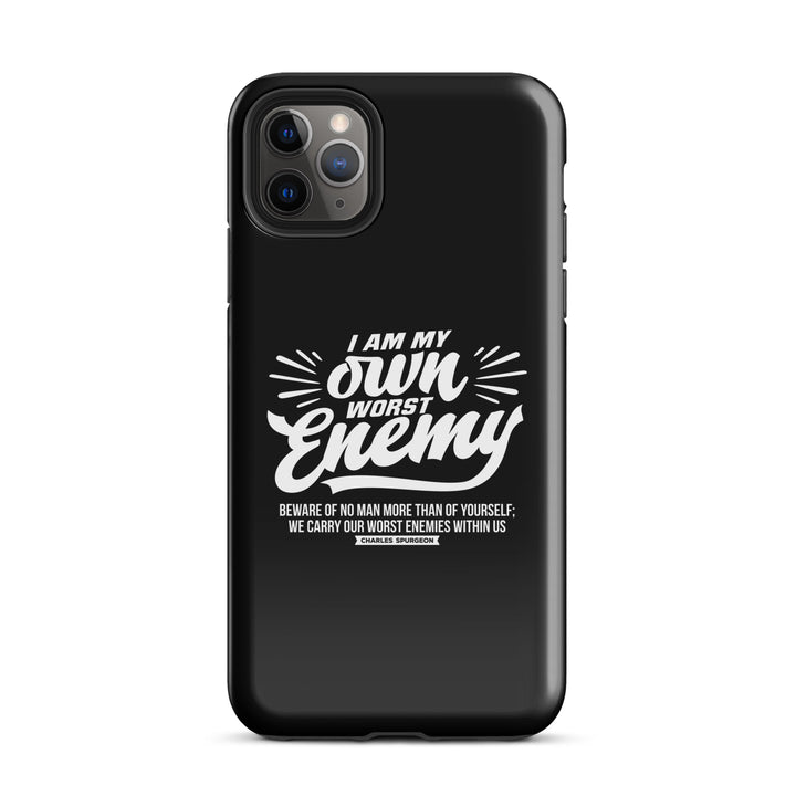 Christian Phone Case Worst Enemy Black for iPhone® iPhone® Phone Cases Glossy iPhone 11 Pro Max 