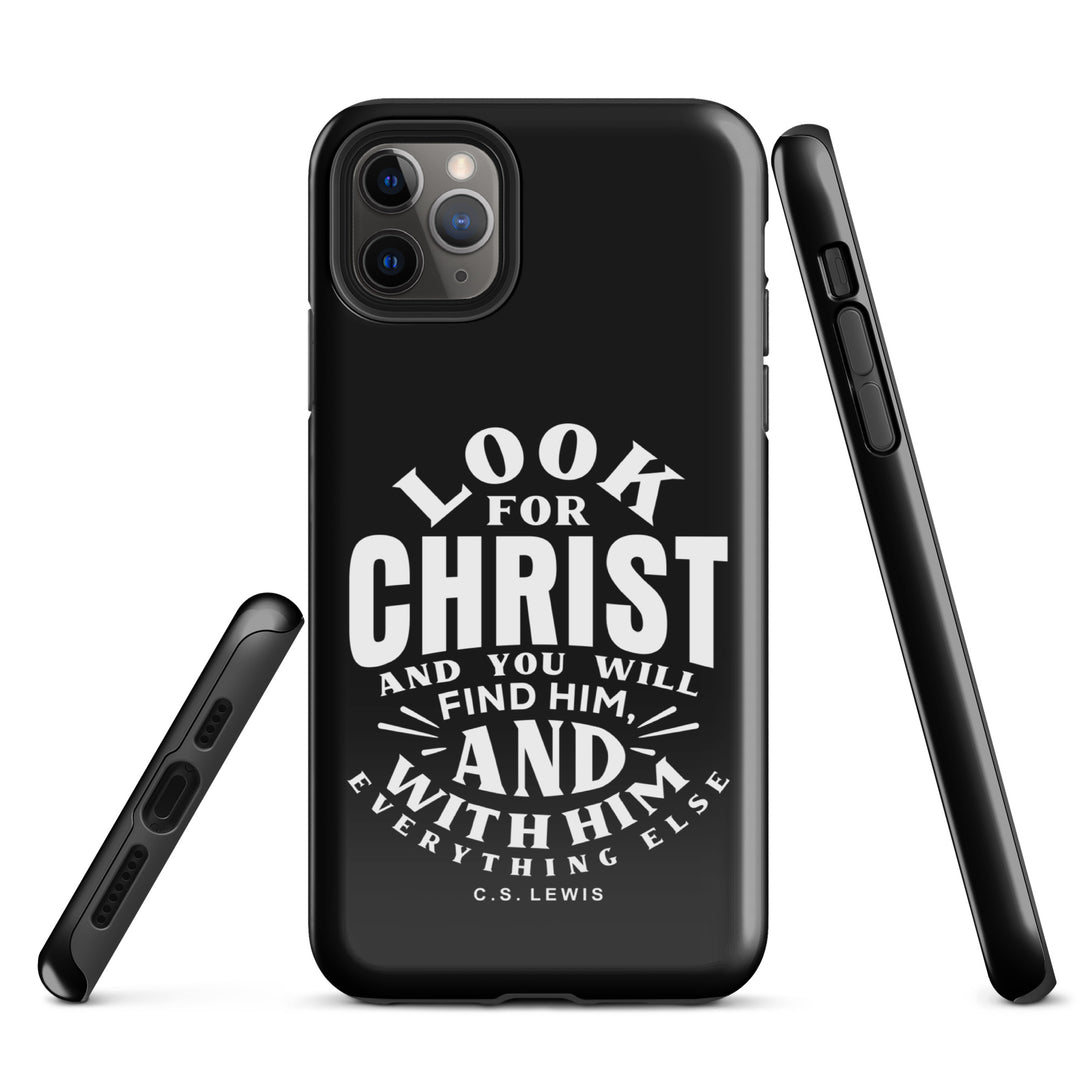 Christian Phone Case Look For Christ Black for iPhone® iPhone® Phone Cases   