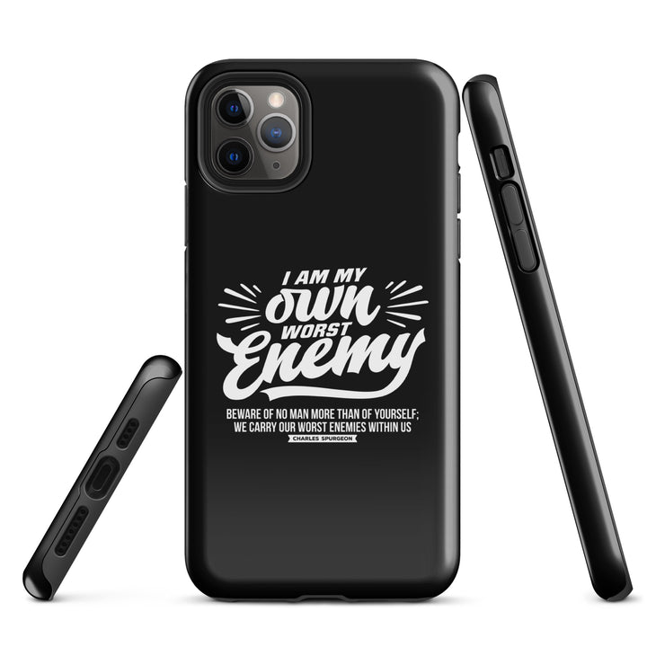 Christian Phone Case Worst Enemy Black for iPhone® iPhone® Phone Cases   