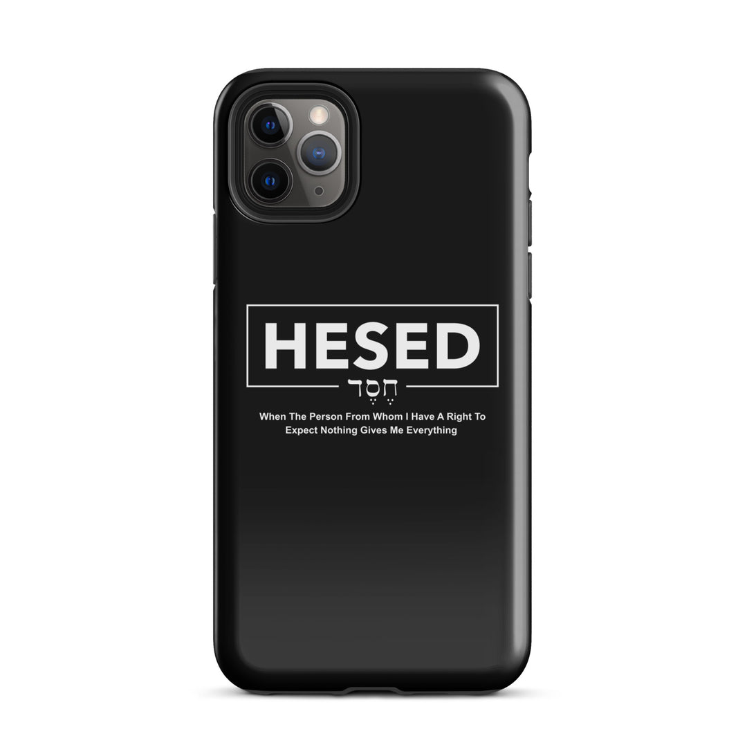 Christian Phone Case Hesed Everything Black for iPhone® iPhone® Phone Cases Glossy iPhone 11 Pro Max 