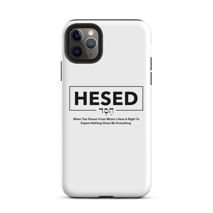 Christian Phone Case Hesed Everything White for iPhone® iPhone® Phone Cases Glossy iPhone 11 Pro Max 