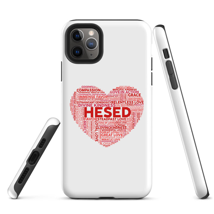 Christian Phone Case Hesed Heart White for iPhone® iPhone® Phone Cases   