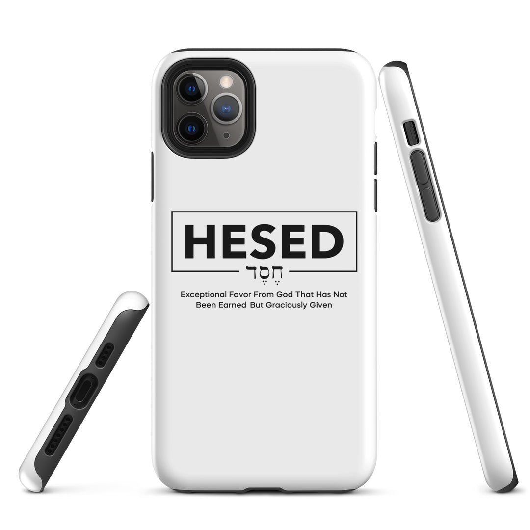 Christian Phone Case Hesed Hebrew Exceptional Favor White for iPhone® iPhone® Phone Cases   