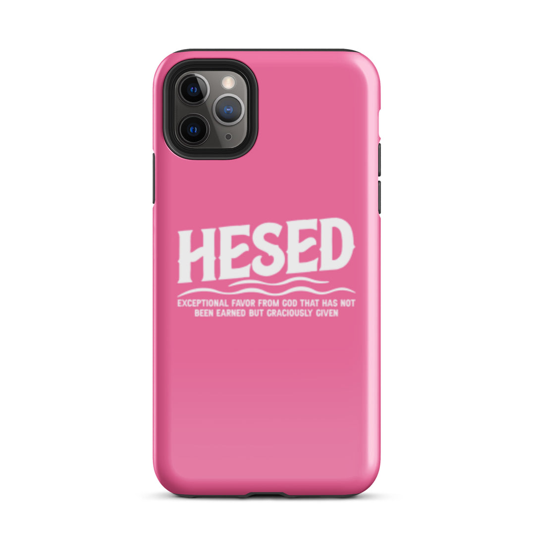 Christian Phone Case Hesed Exceptional Favor Pink for iPhone® iPhone® Phone Cases Glossy iPhone 11 Pro Max 