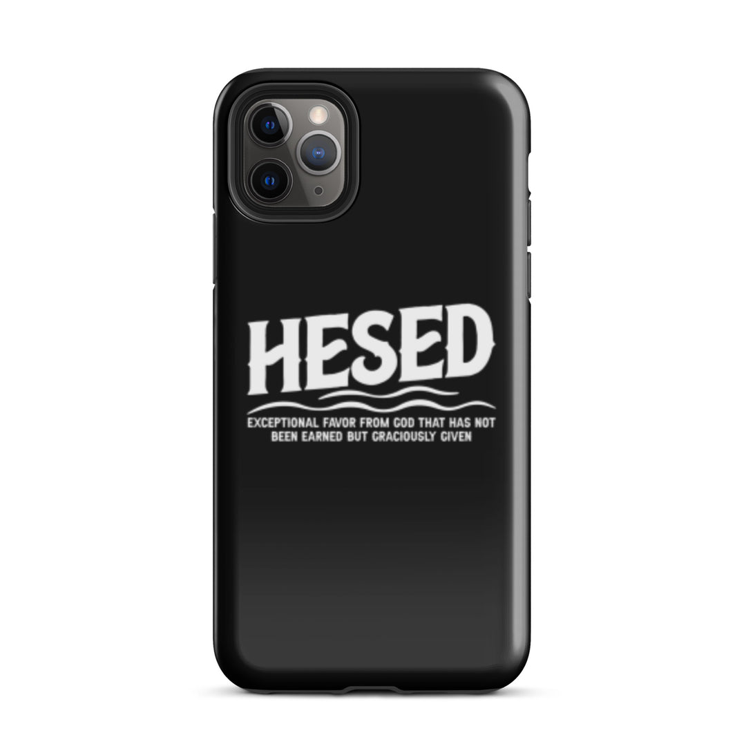 Christian Phone Case Hesed Exceptional Favor Black for iPhone® iPhone® Phone Cases Glossy iPhone 11 Pro Max 