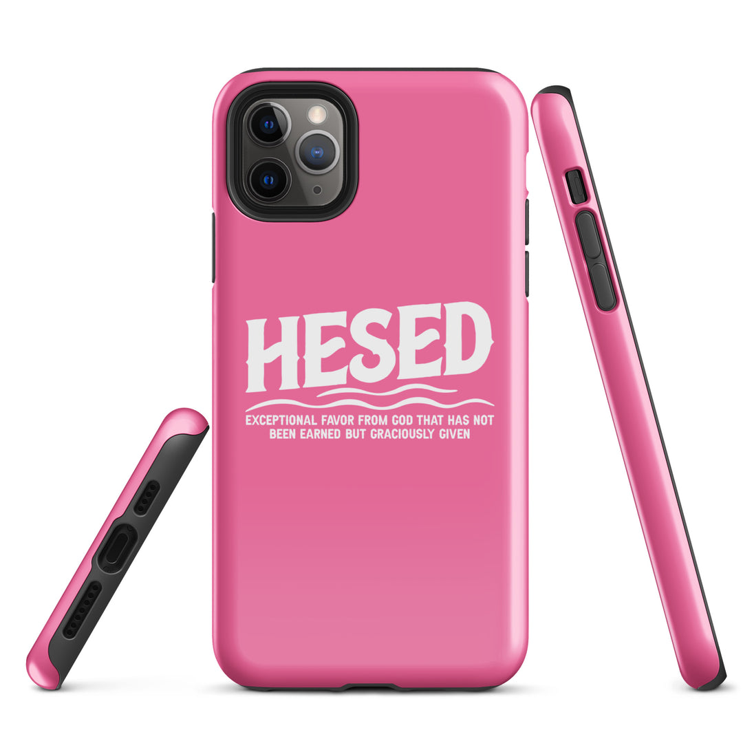 Christian Phone Case Hesed Exceptional Favor Pink for iPhone® iPhone® Phone Cases   