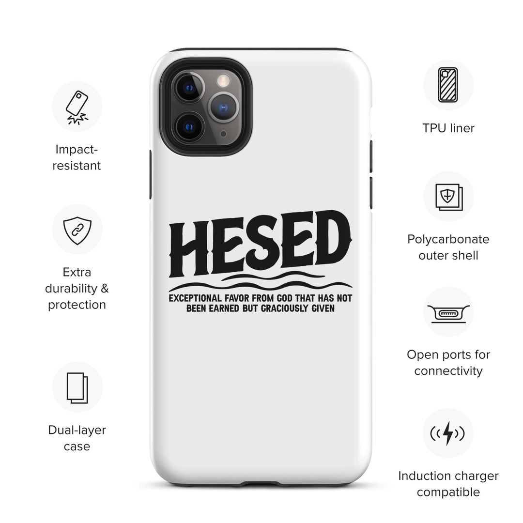 Christian Phone Case Hesed Exceptional Favor White for iPhone® iPhone® Phone Cases   