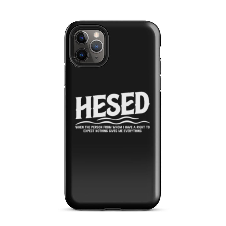 Christian Phone Case Hesed Everything Black for iPhone® iPhone® Phone Cases Glossy iPhone 11 Pro Max 